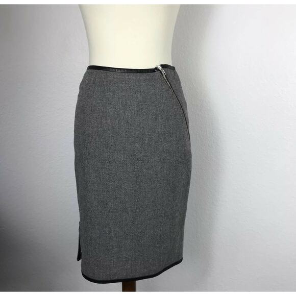 Band of Outsiders Tweed Wool Blend Straight Pencil Skirt FLAW - Picture 1 of 12